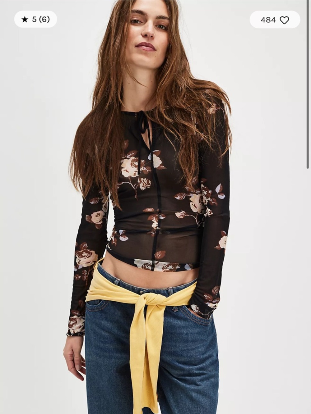 New Free People Tried And True Long Sleeve Top
